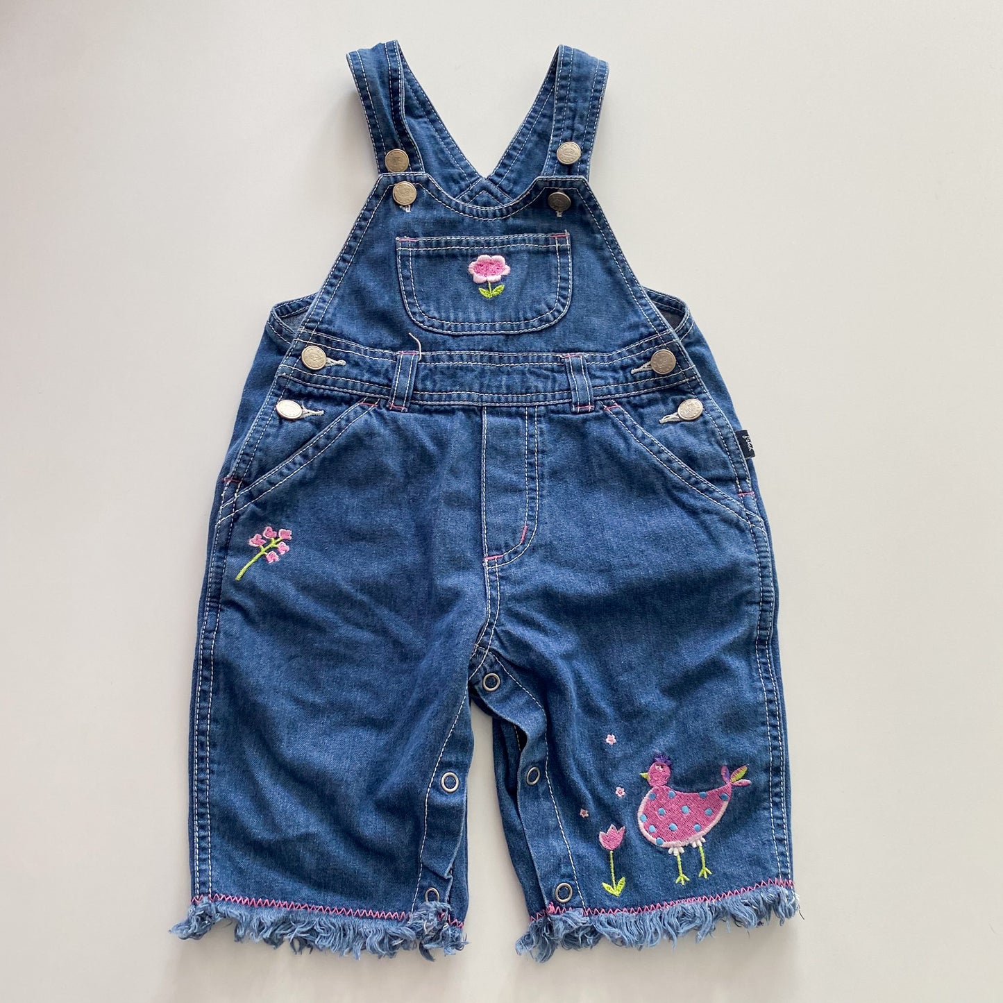 Vintage Pumpkin Patch Overalls - Size 6-12M
