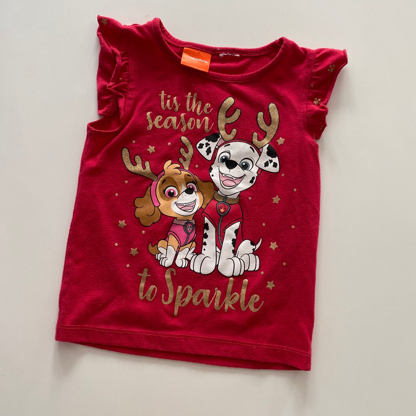 Paw Patrol Christmas Top - Size 2