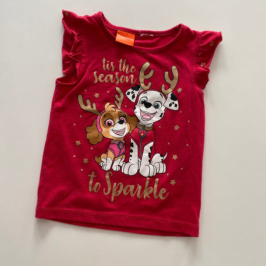 Paw Patrol Christmas Top - Size 2