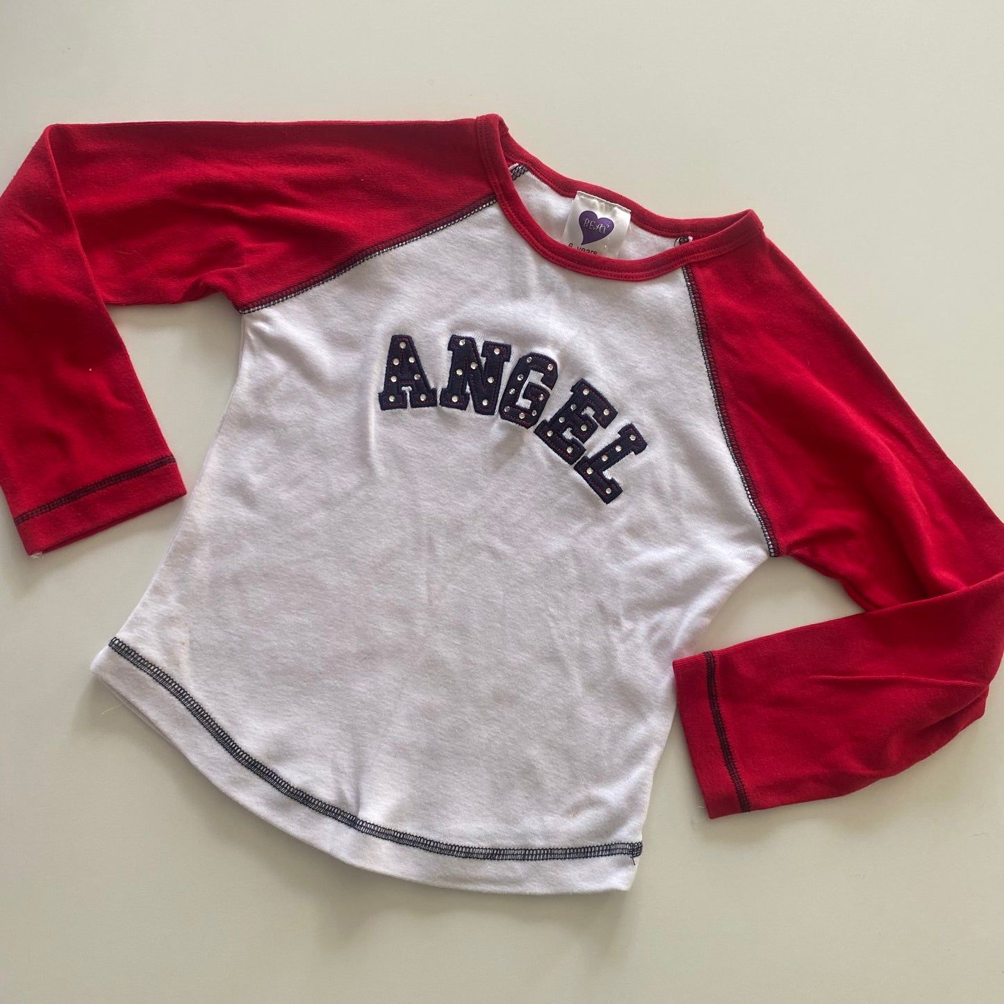 Y2K Angel Long Sleeve Top - Size 6