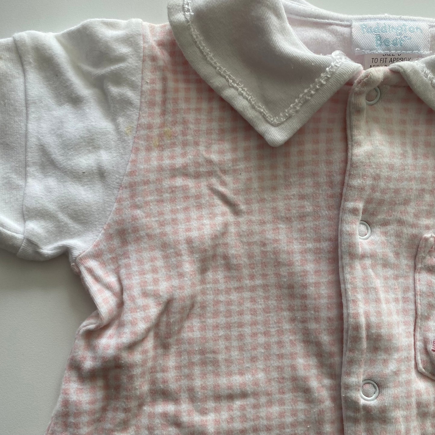 Vintage Paddington Bear Romper - Size 12M