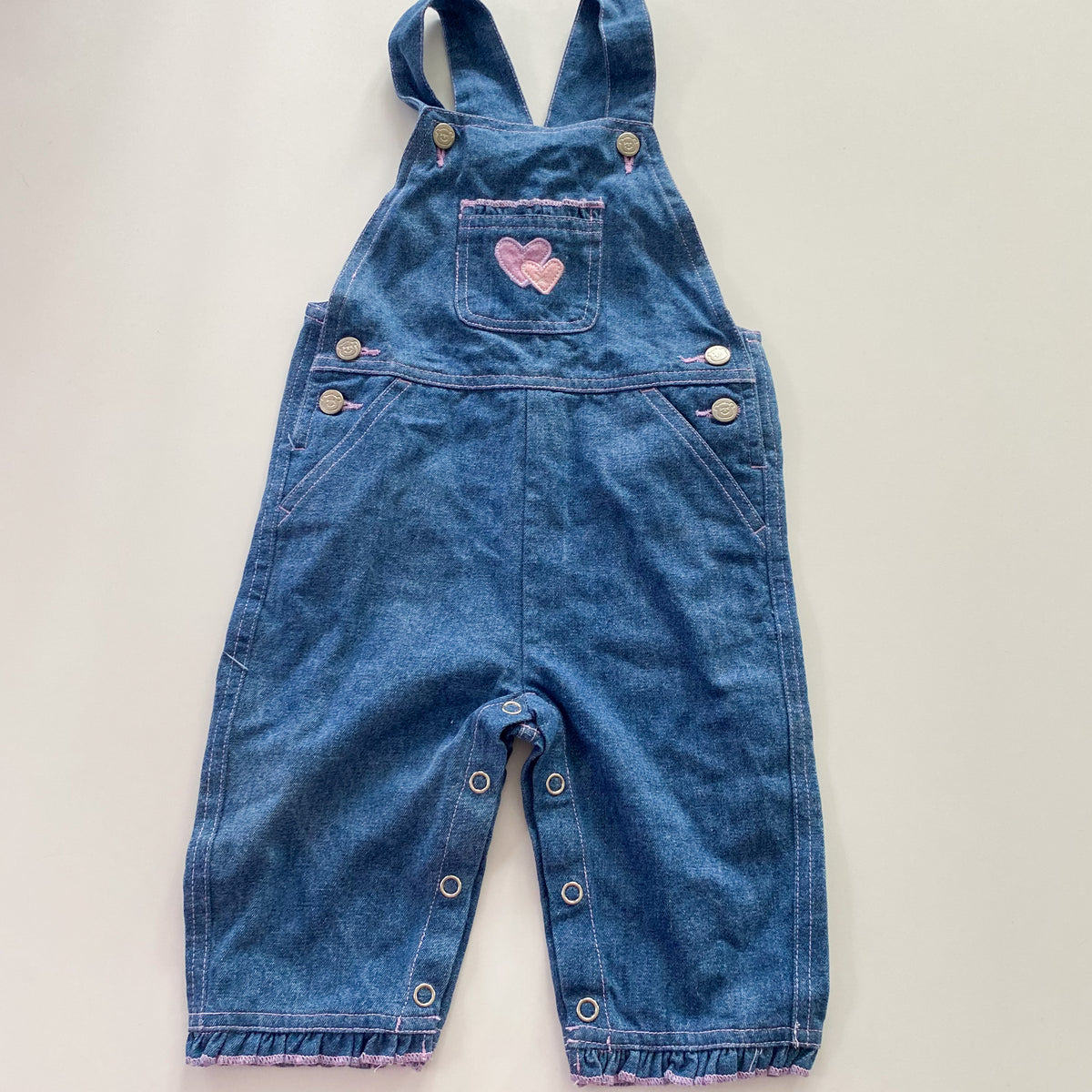 Vintage Teeny Weeny Overalls - Size 12M