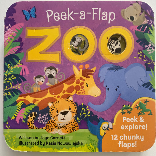 Peek-A-Flap Zoo Board Book