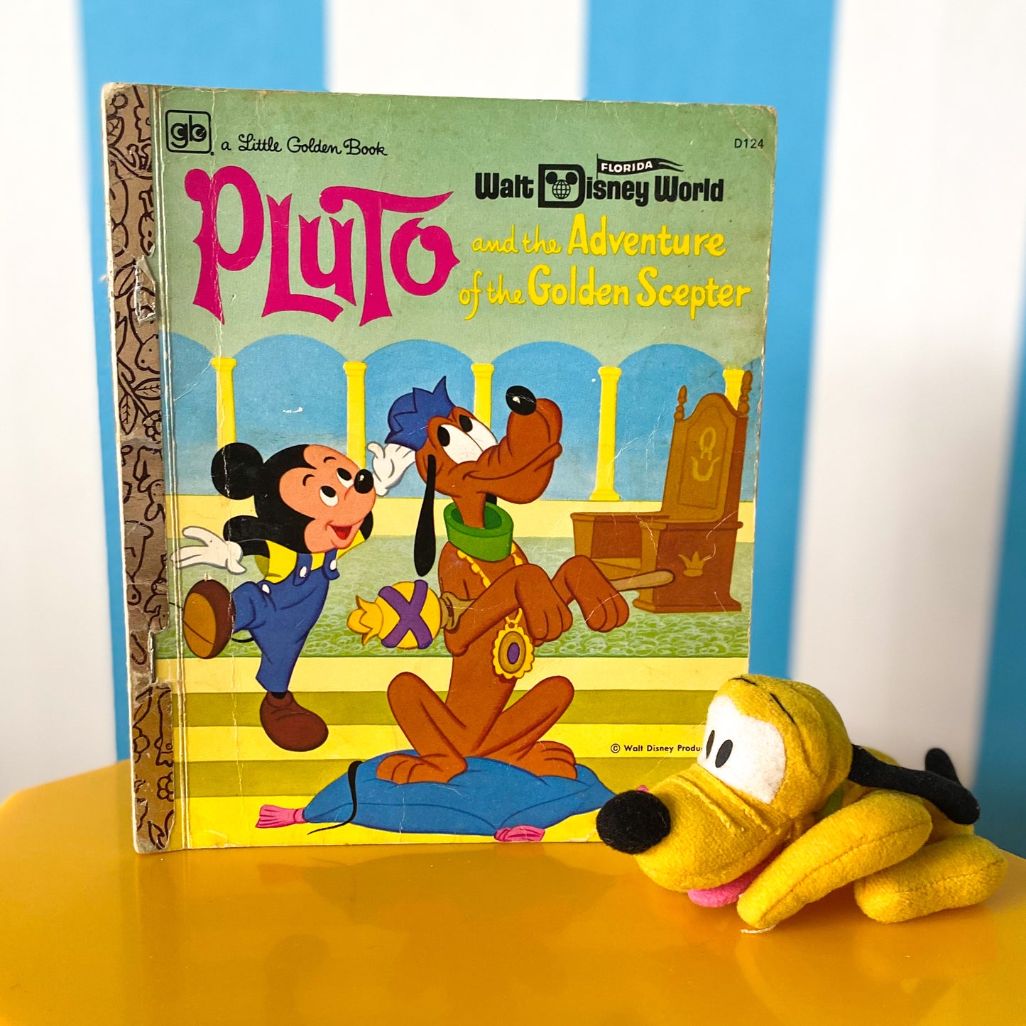 Disney Pluto Little Golden Book & Plush