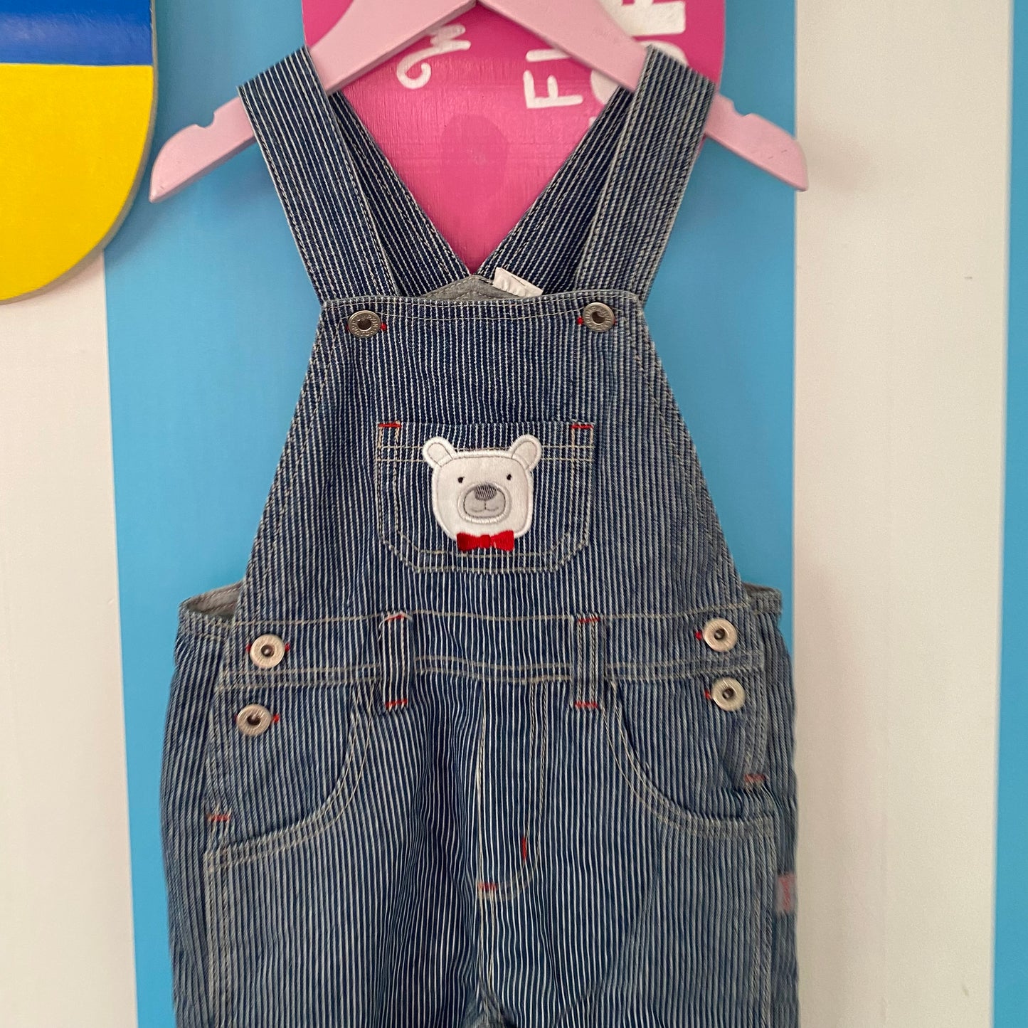 Vintage Pumpkin Patch Overalls - Size 12-18M