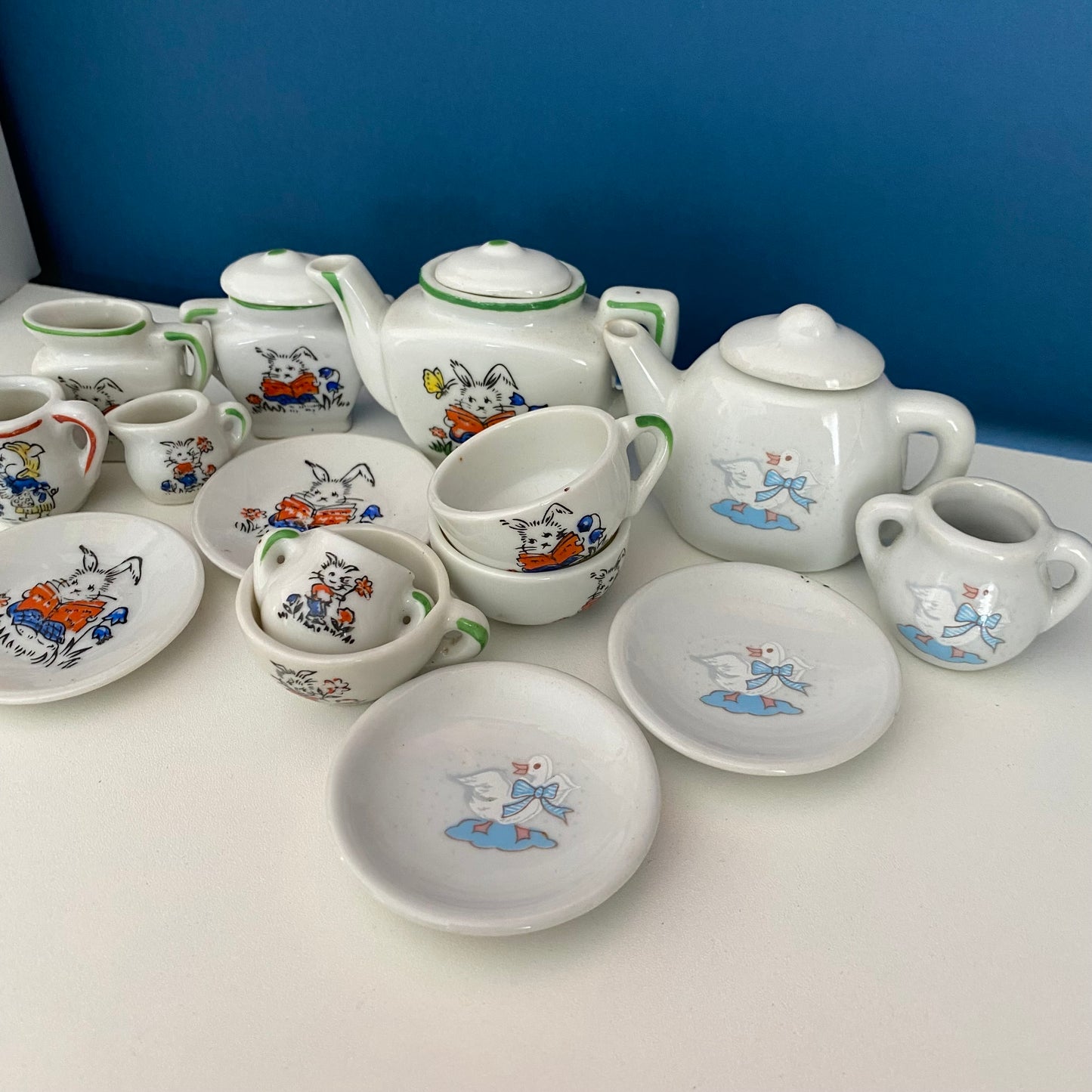 Vintage Porcelain Mini Tea Set