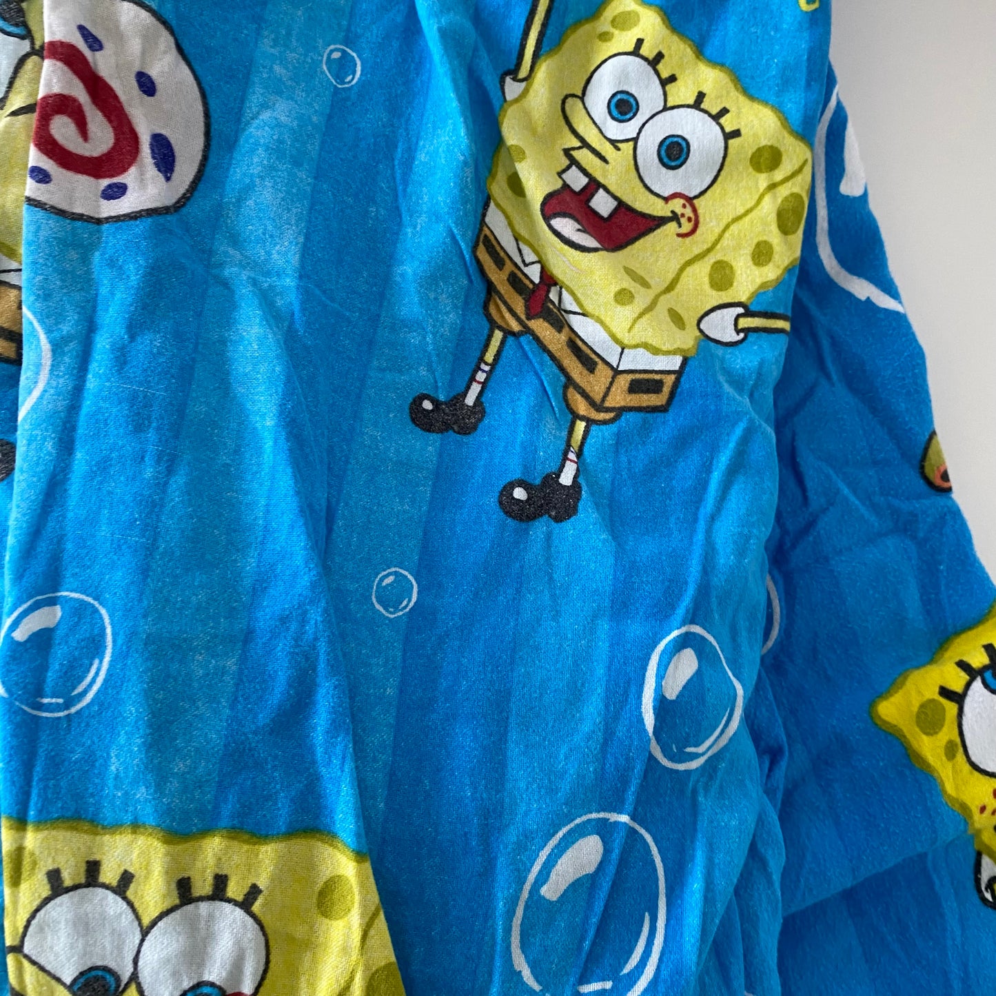 SpongeBob Flannelette Fitted & Flat Single Sheets