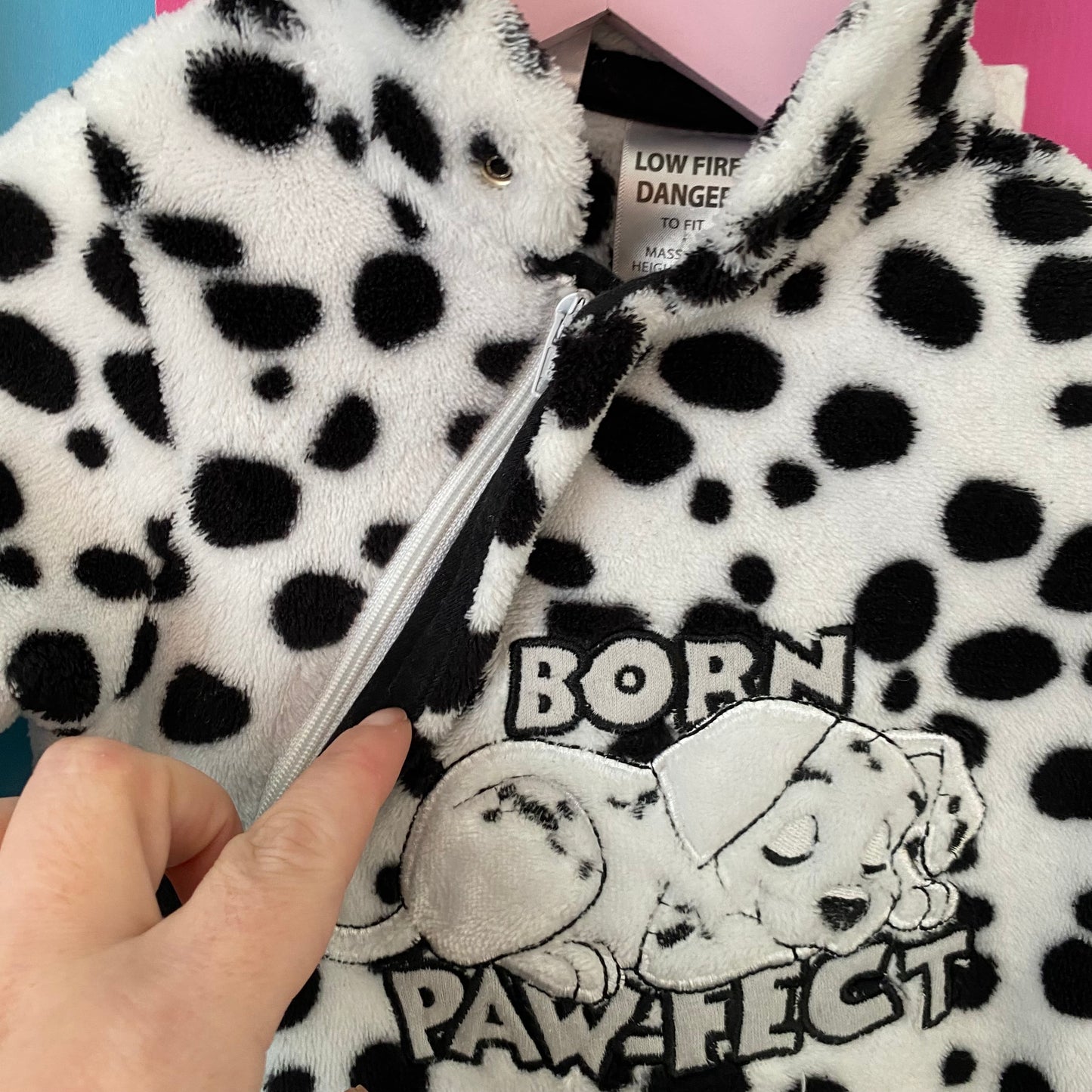 Disney 101 Dalmatians Fleece Footed Suit - Size 3-6M