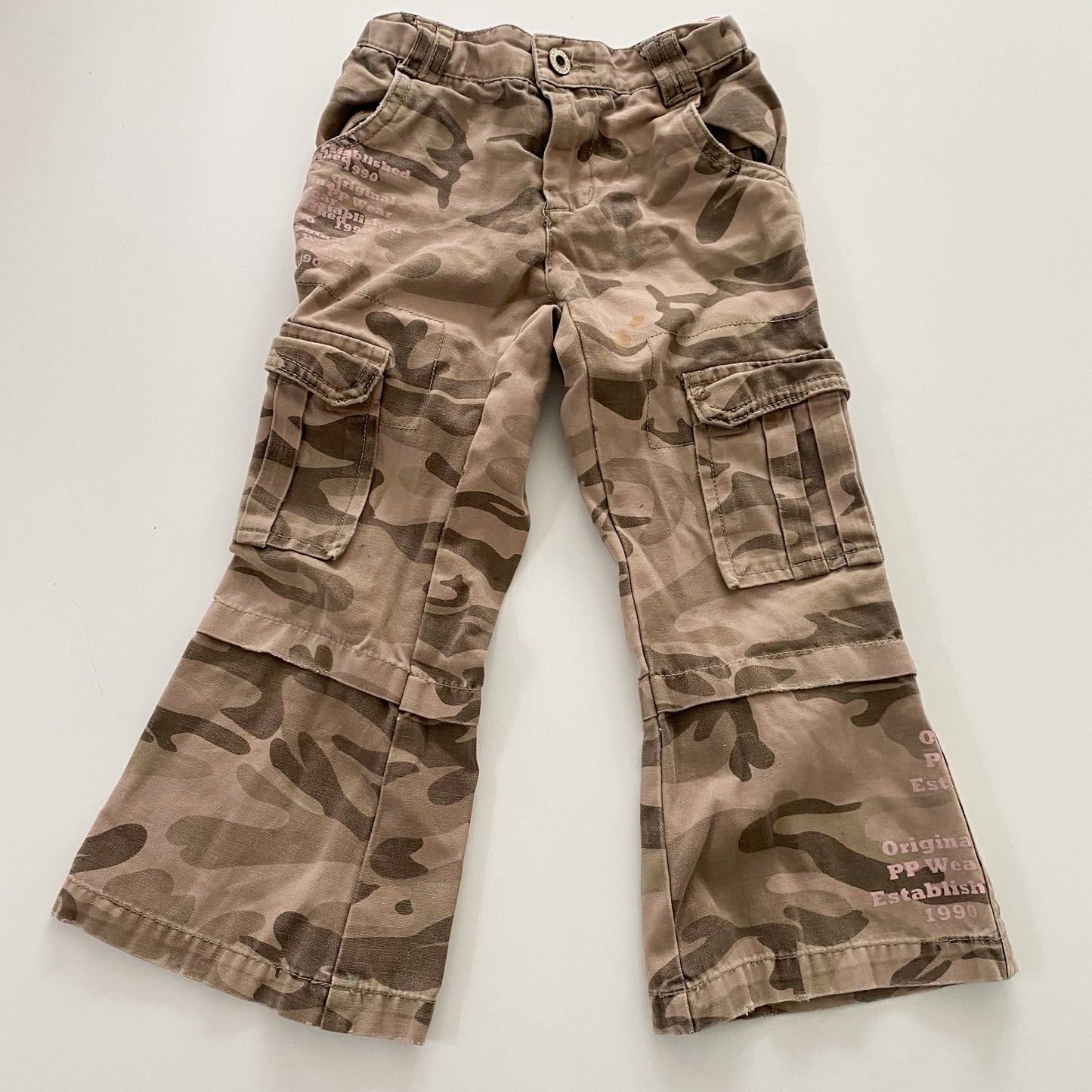 Y2K Pumpkin Patch Camo Pants - Size 3