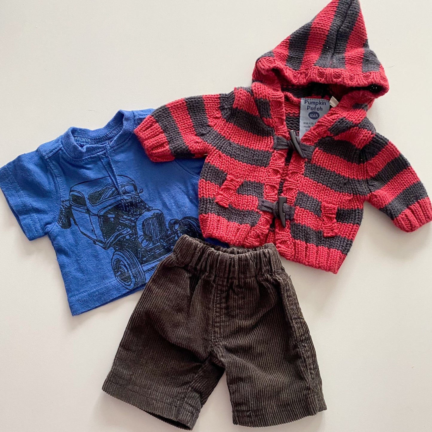Vintage Pumpkin Patch Bear Outfit