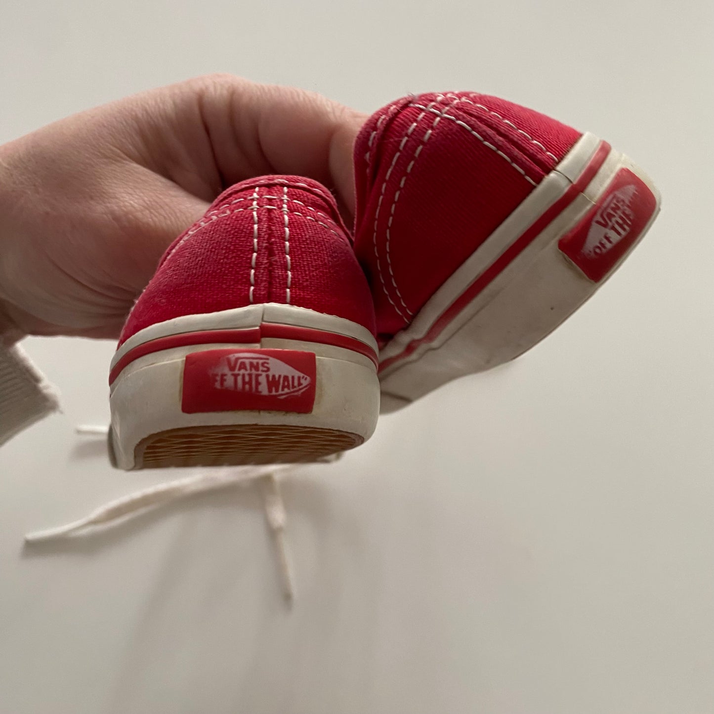 Red Vans Sneakers - Size 5