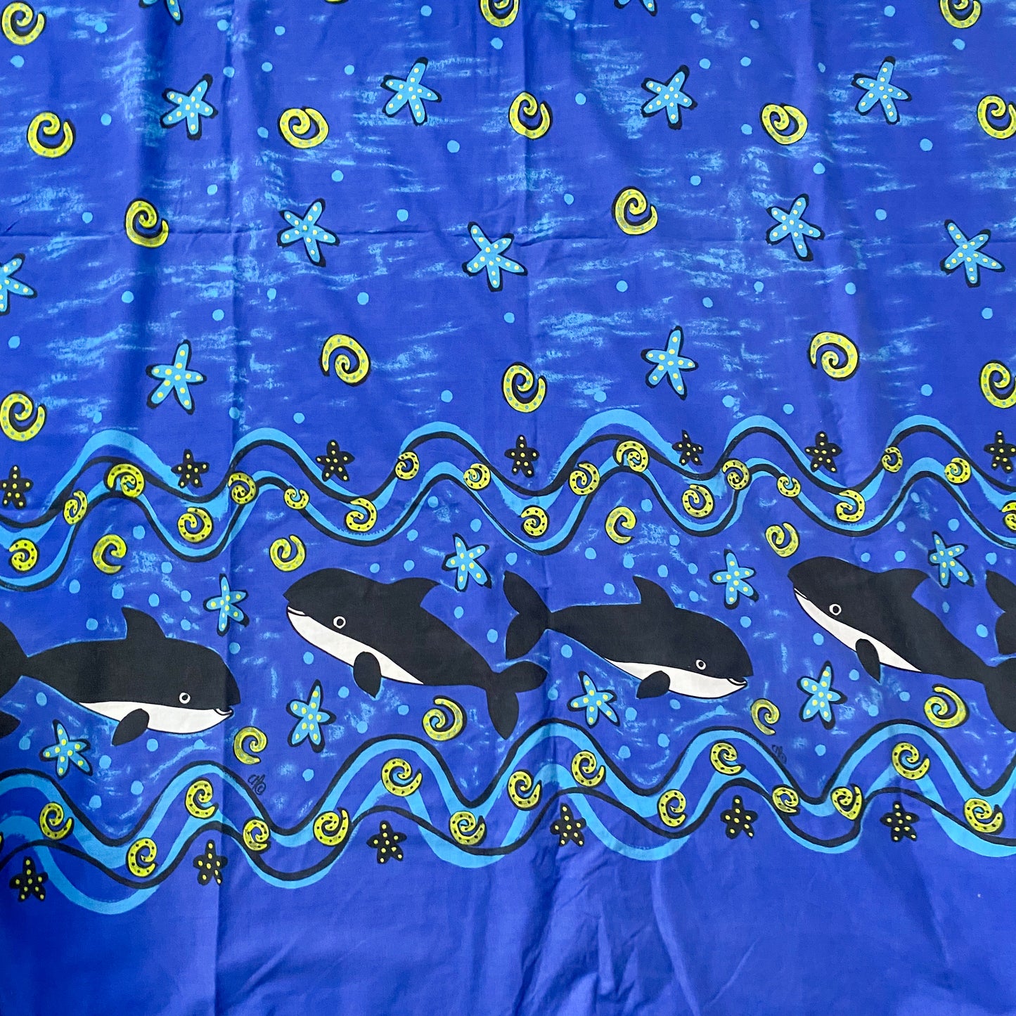 Vintage Dolphin Single Duvet Cover