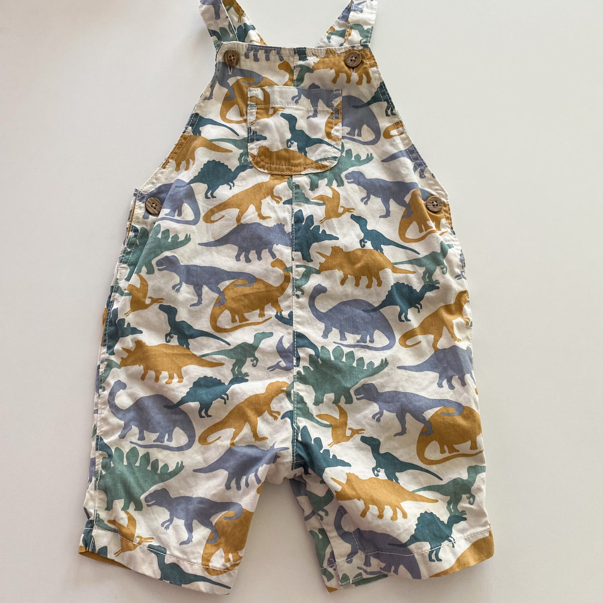 Dinosaur Shortalls - Size 2