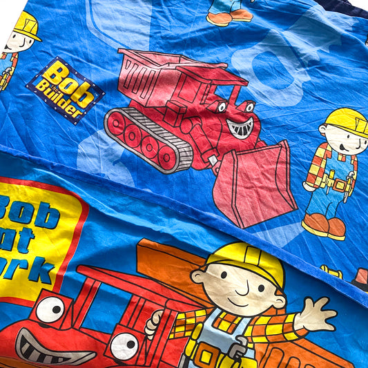 Vintage Bob The Builder Single Duvet Cover & Pillowcase