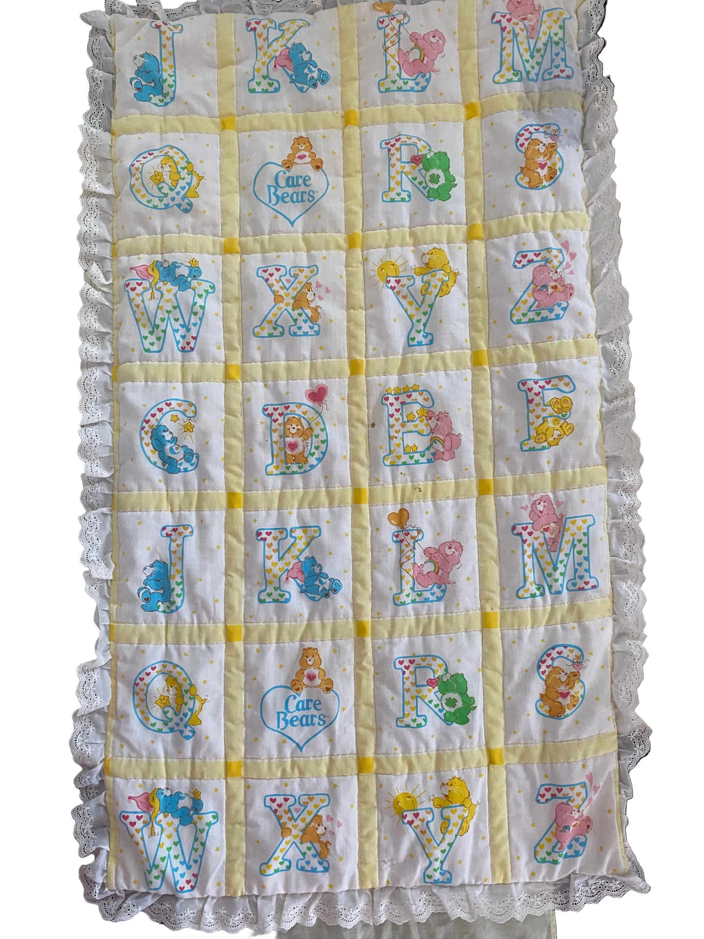 Vintage CareBears Cot Quilt