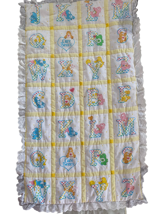 Vintage CareBears Cot Quilt