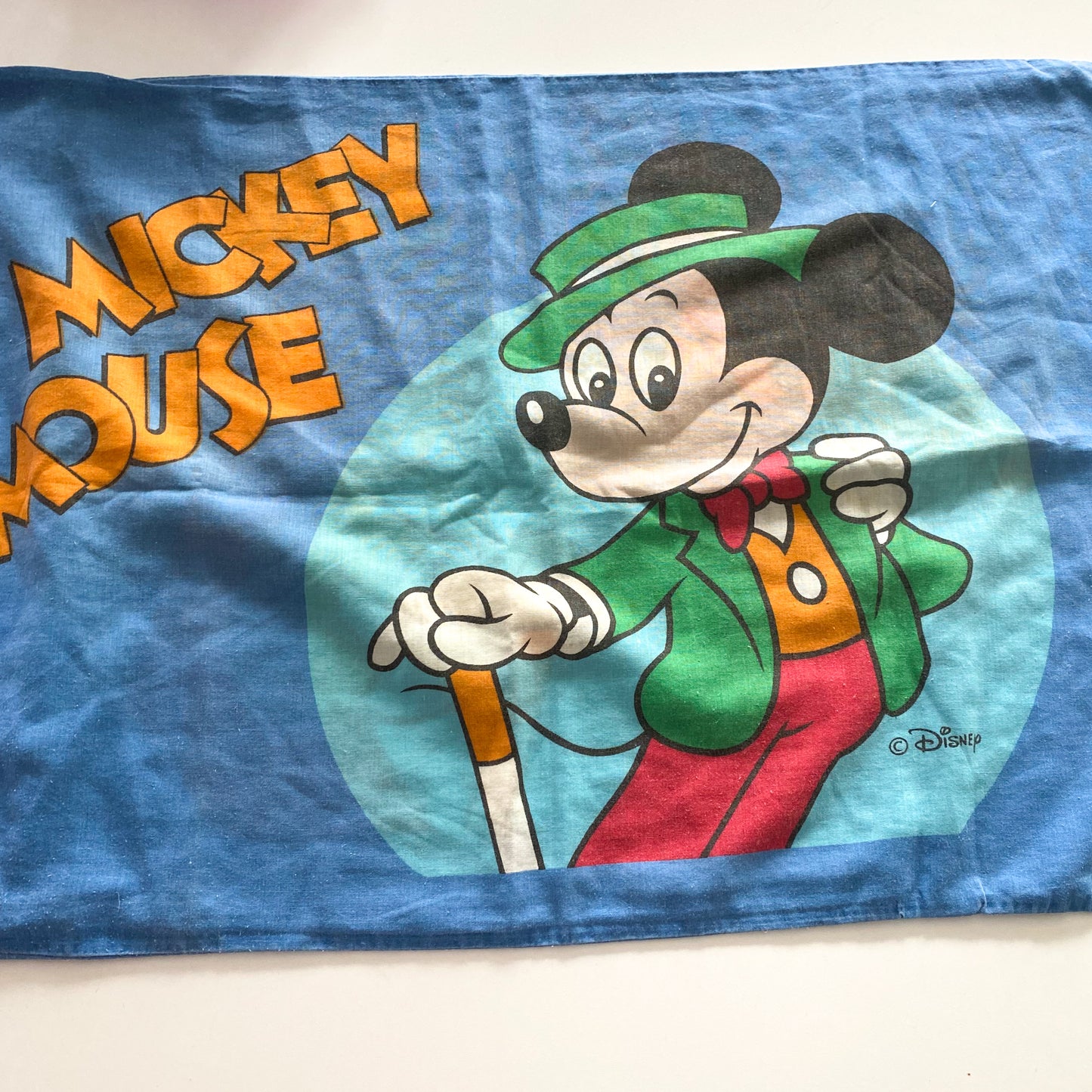 Vintage Disney Mickey Mouse Pillowcase