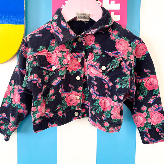 Vintage Floral Jacket - Size 2