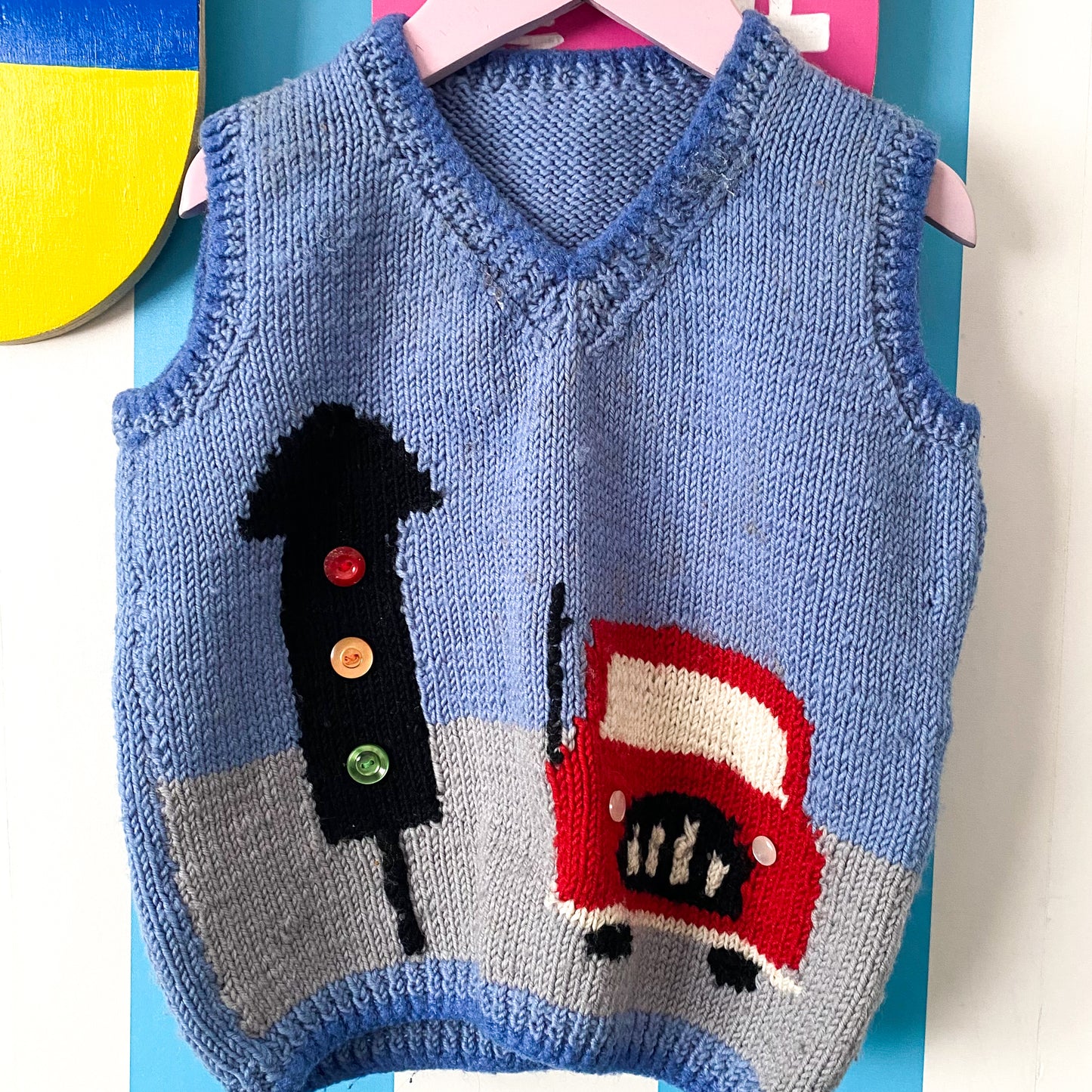 Handmade Knit Vest - Size 3-5Y