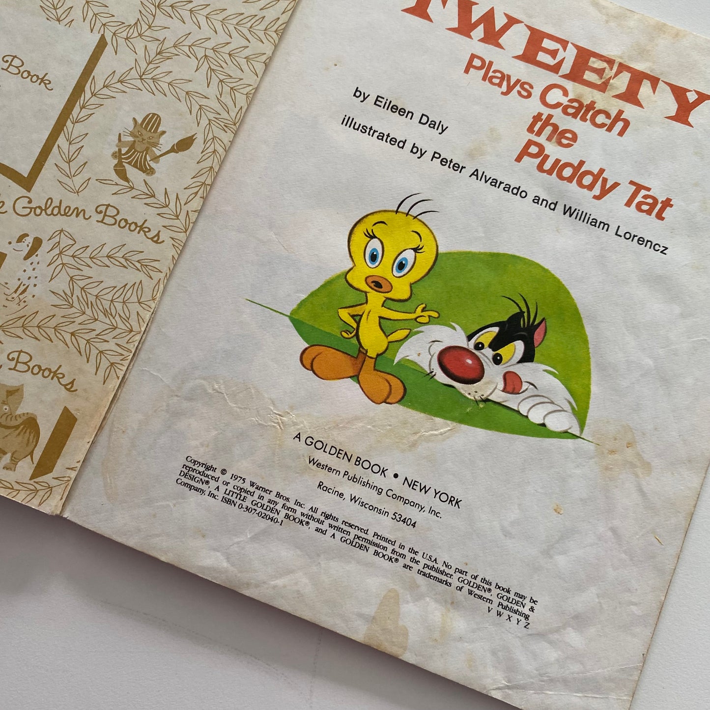 Loony Tunes Tweety Plays Catch The Puddy Tat Little Golden Book