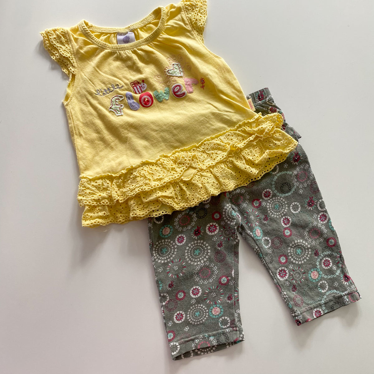 Vintage Pumpkin Patch Top & Leggings - Size 3-6M