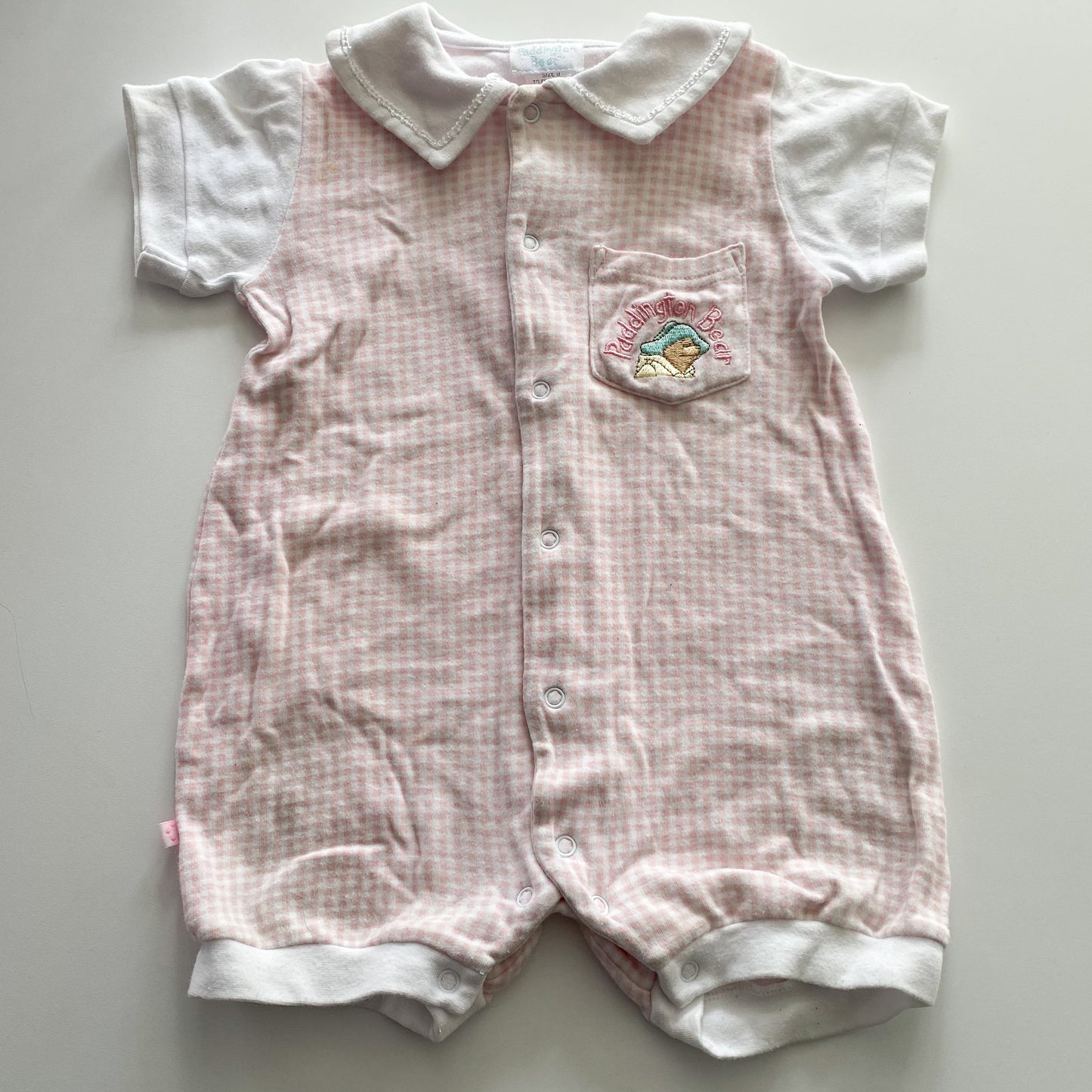 Vintage Paddington Bear Romper - Size 12M