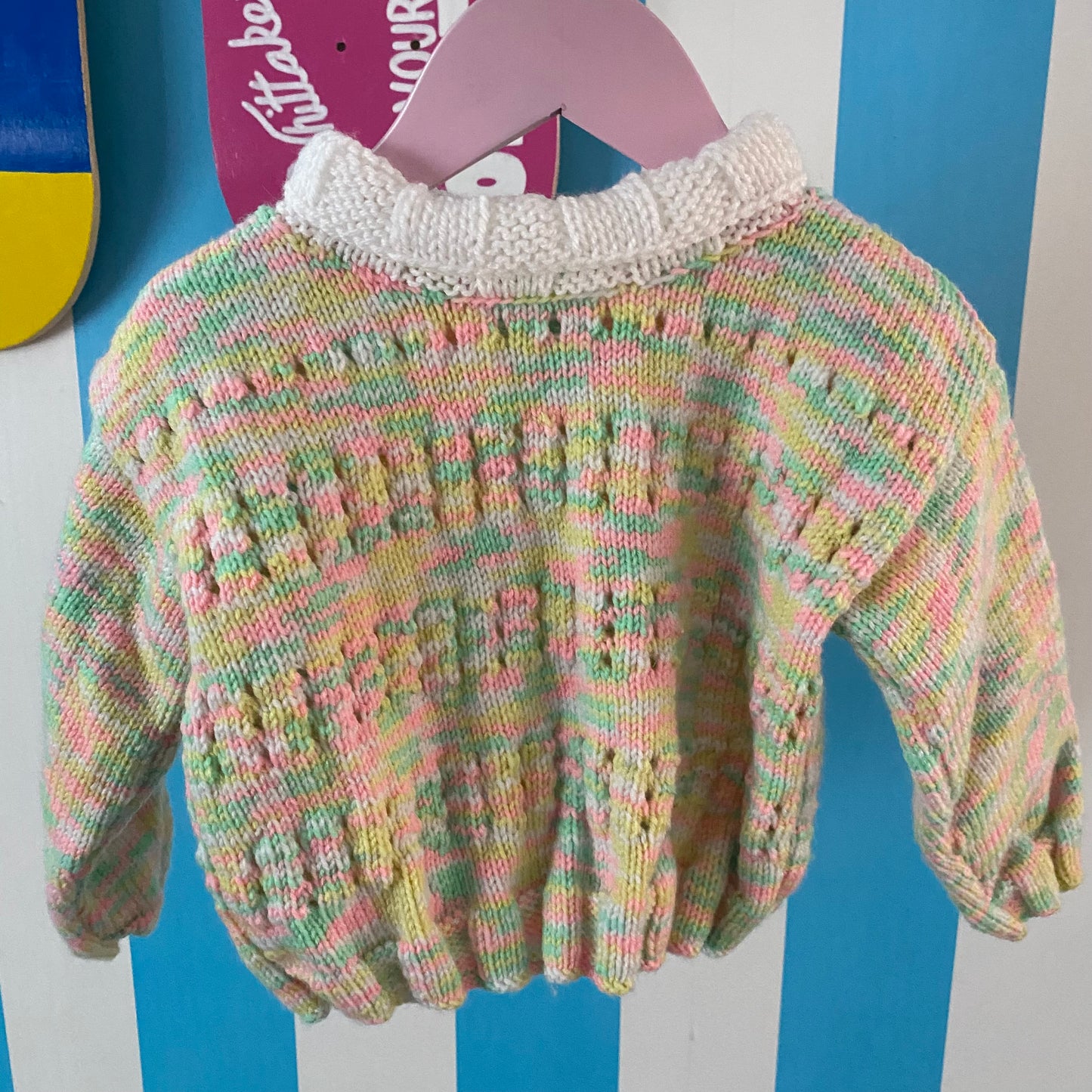 Handmade Pastel Knit Jumper - Size 1