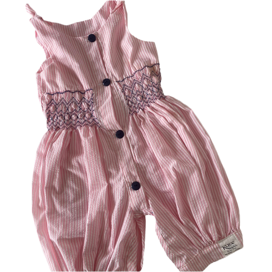 Handmade Smocked Romper - Size 3