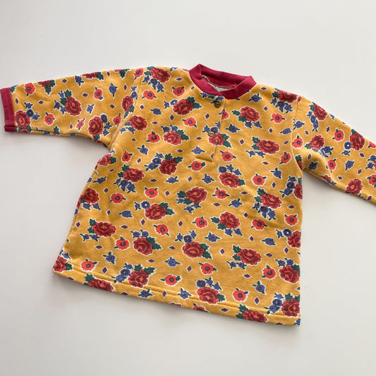 Vintage BONDS Babygro Floral Jumper - Size 1