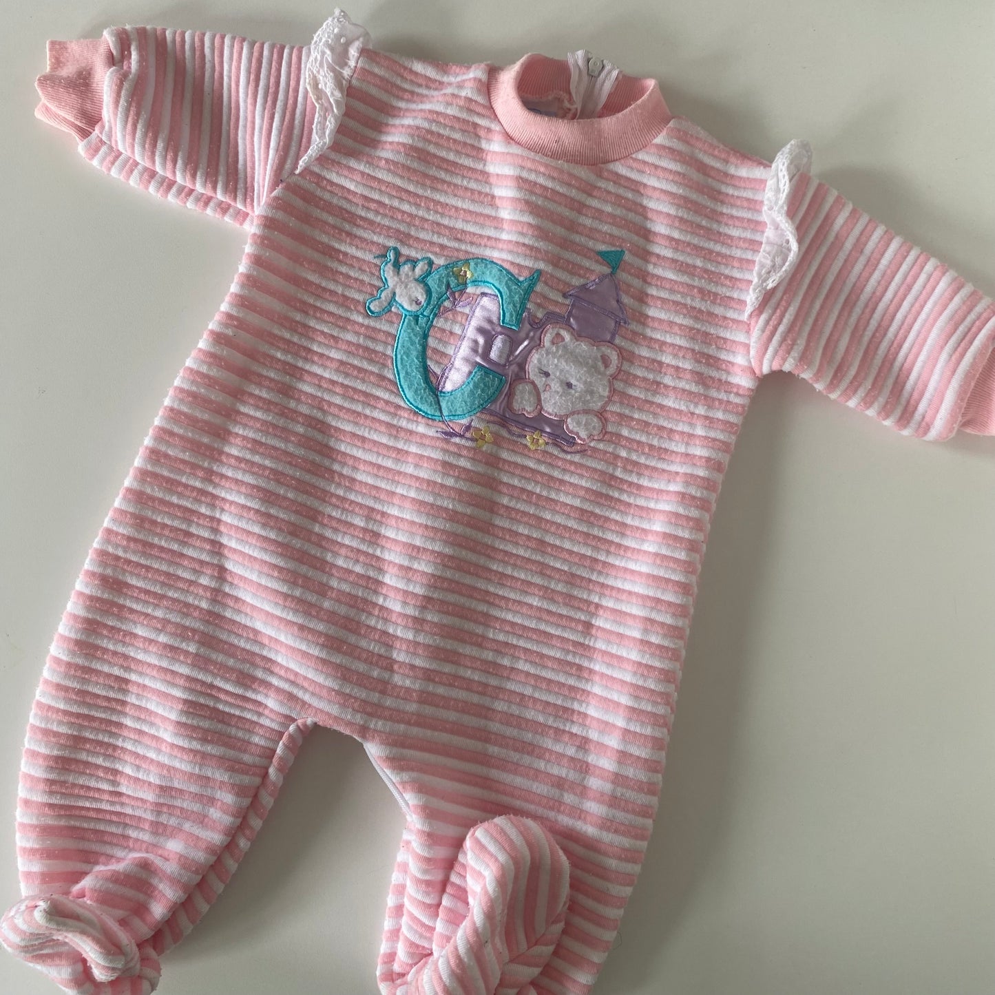 Vintage Footed Romper - Size 3-6M