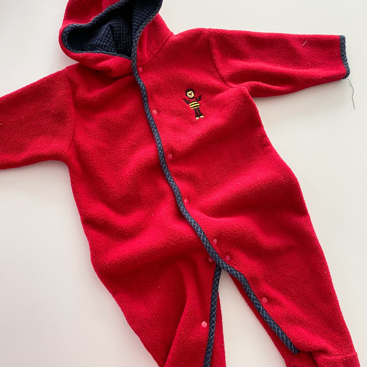 Vintage Bumble Footed Fleece Suit - Size 1