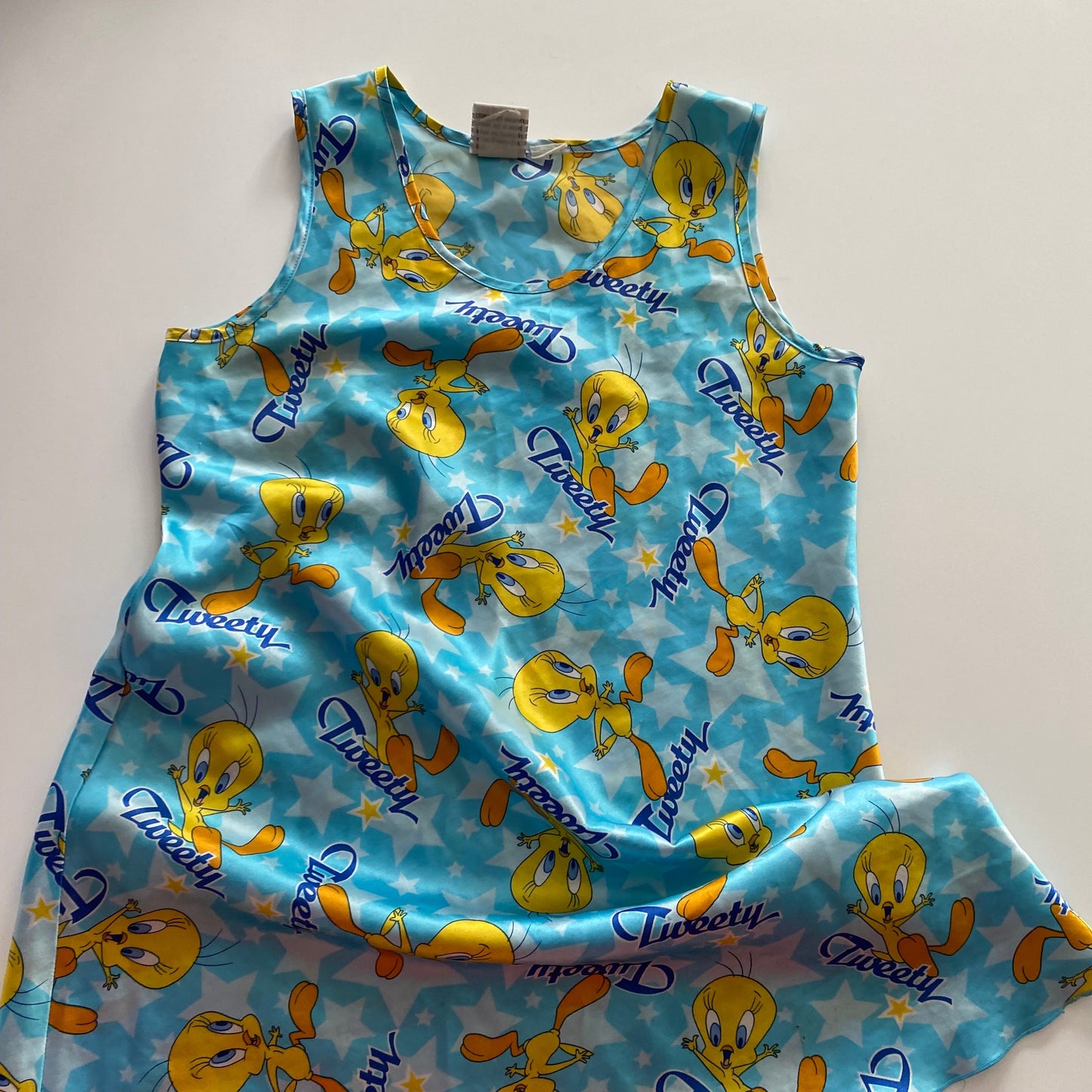 Vintage Loony Tunes Tweety Silk Nightie - Size 5-8Y