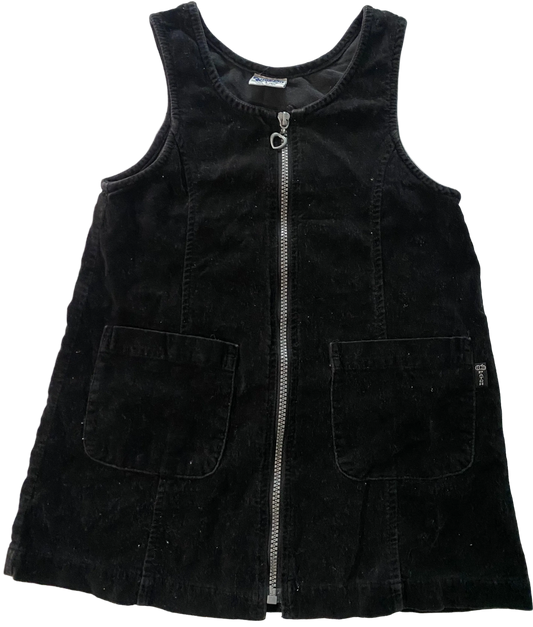 Vintage Velour Pumpkin Parch Dress - Size 6