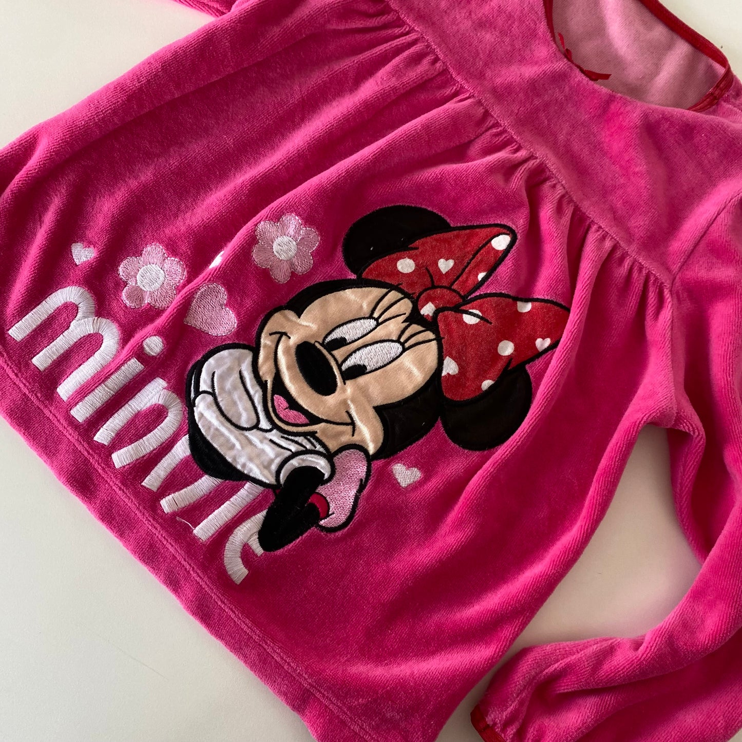 Minnie Mouse Velour Top - Size 2-3Y