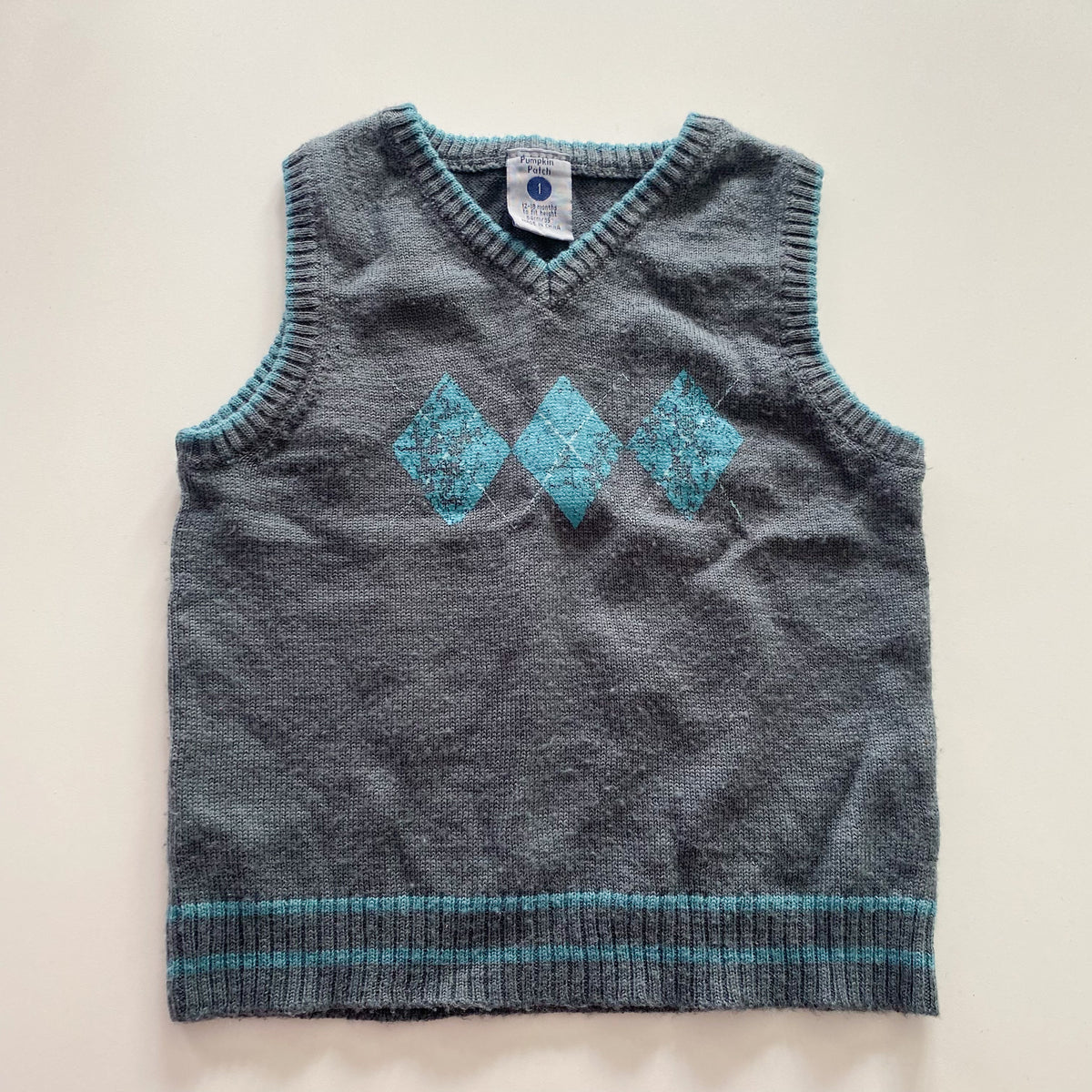 Y2K Pumpkin Patch Vest - Size 1