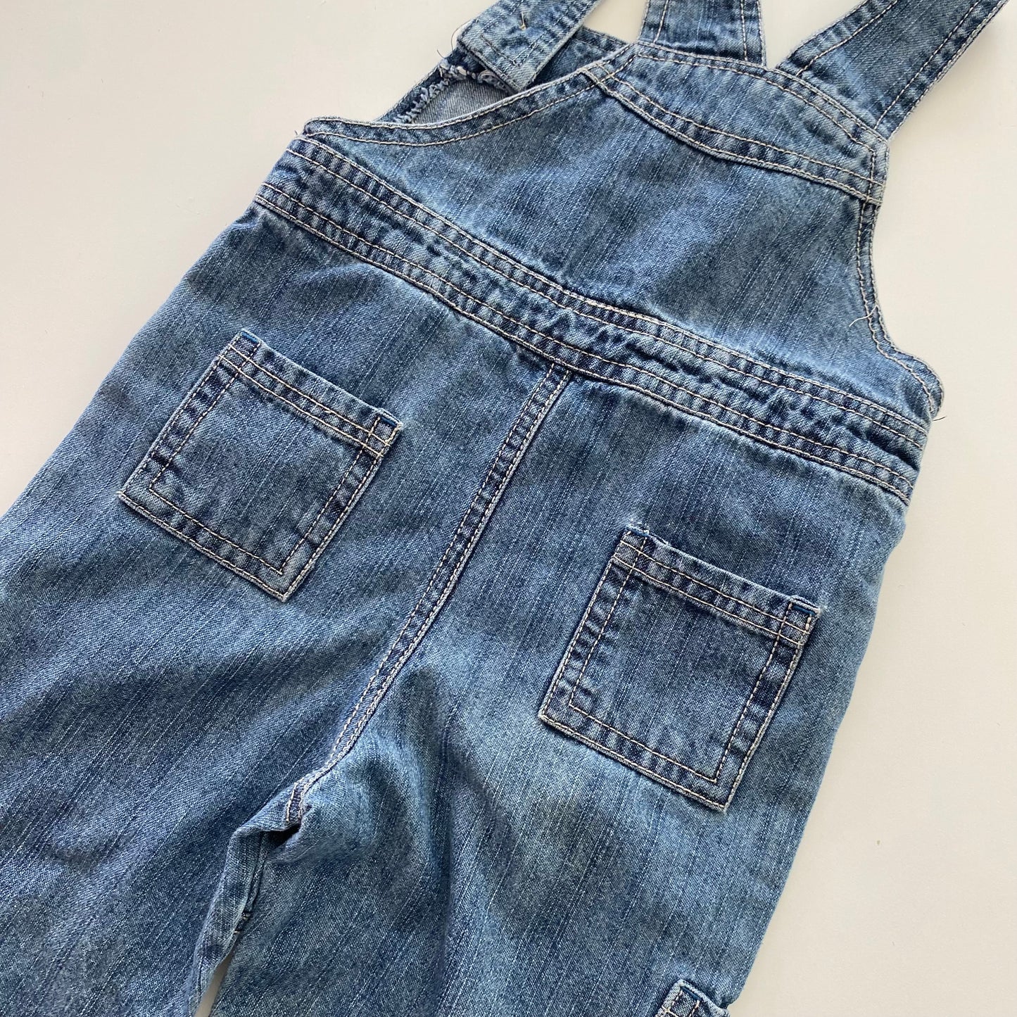Y2K Denim Overalls - Size 6-12M