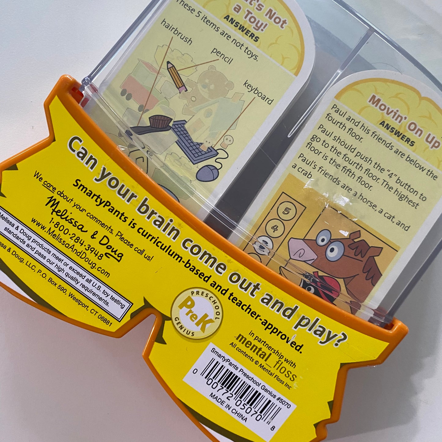 Melissa & Doug Smarty Pants Preschool Brain Building Question, Puzzle & Game Cards