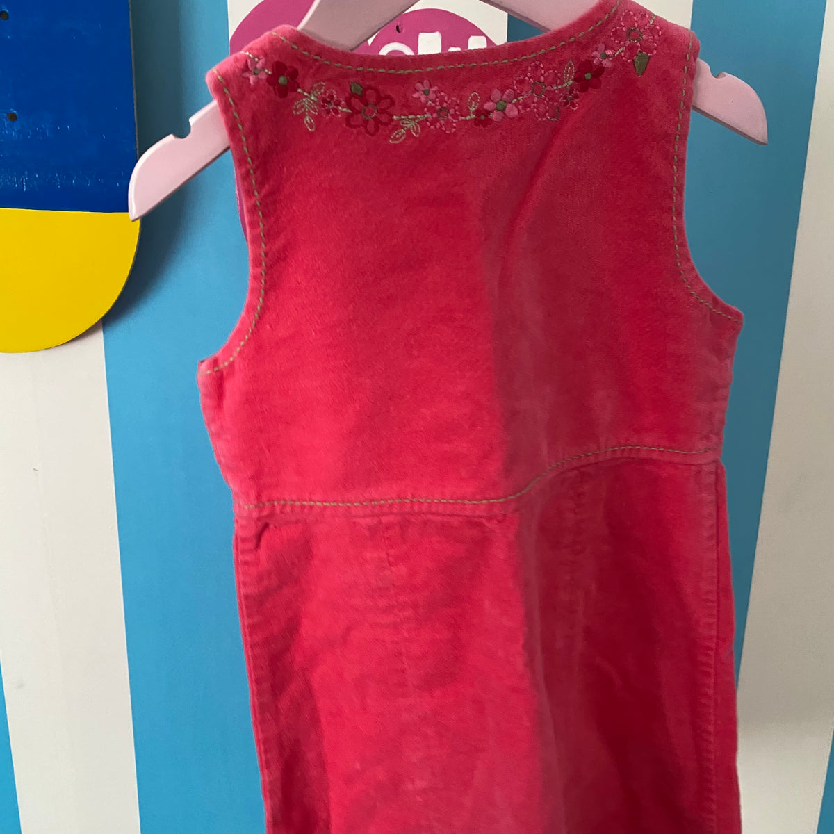 Vintage Pumpkin Patch Pink Velour Dress - Size 5