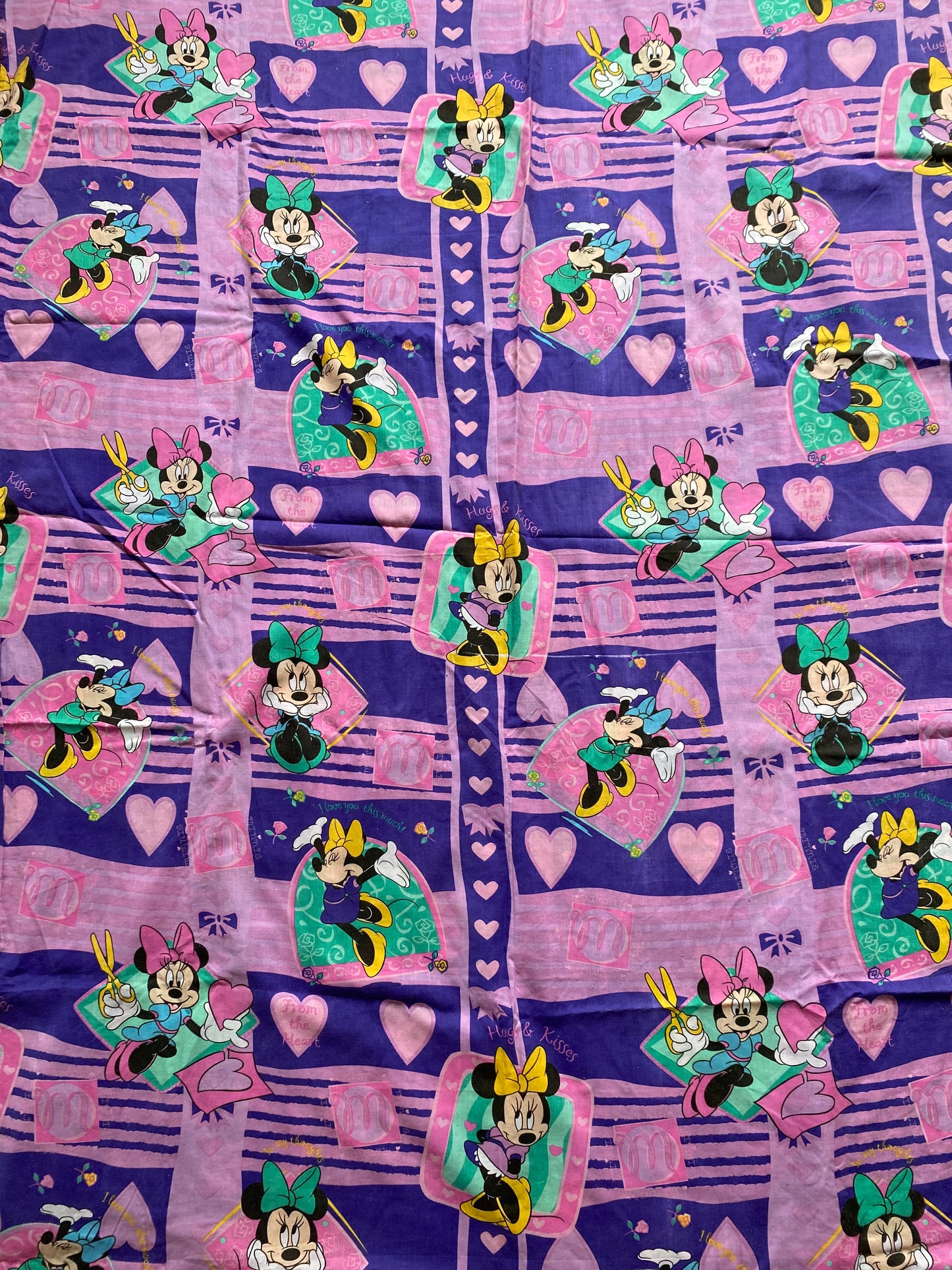 Vintage Disney Minnie Mouse Single Duvet Cover