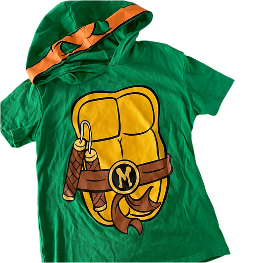 TNNT Ninja Turtles Hooded Top - Size 7