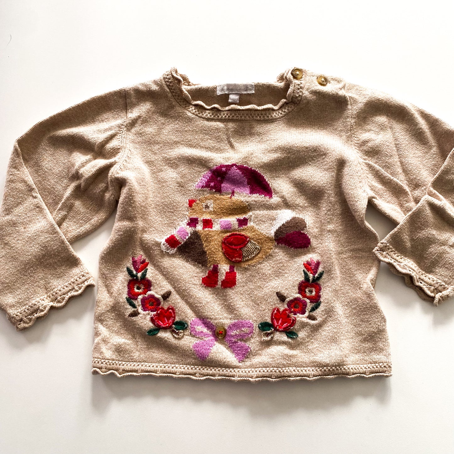 Embroidered Jumper - Size 12M