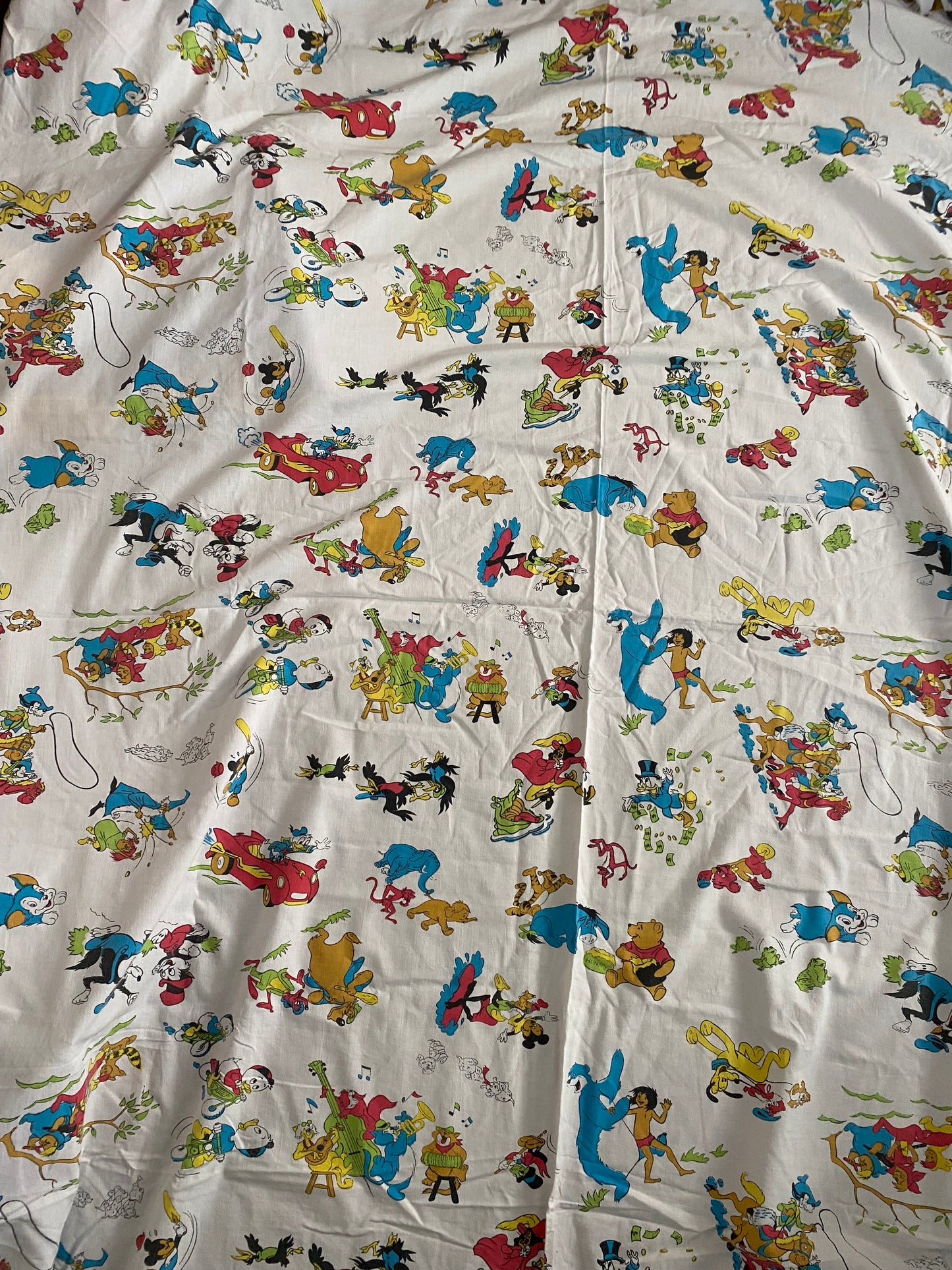 Vintage Disney Single Flat Sheet