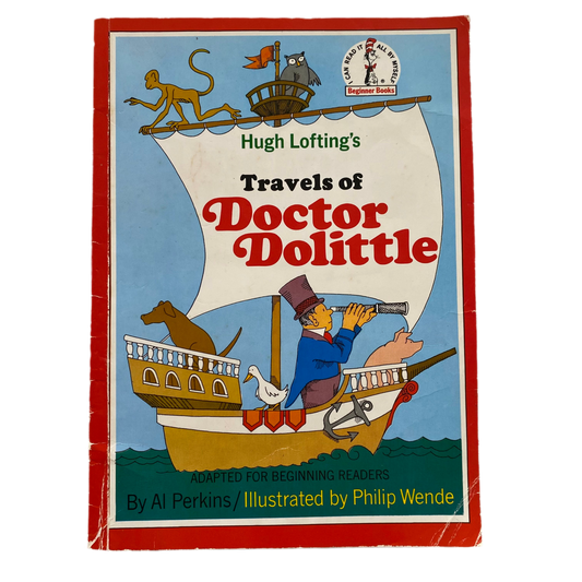 Vintage Dr Seuss Travels Of Doctor Dolittle Book