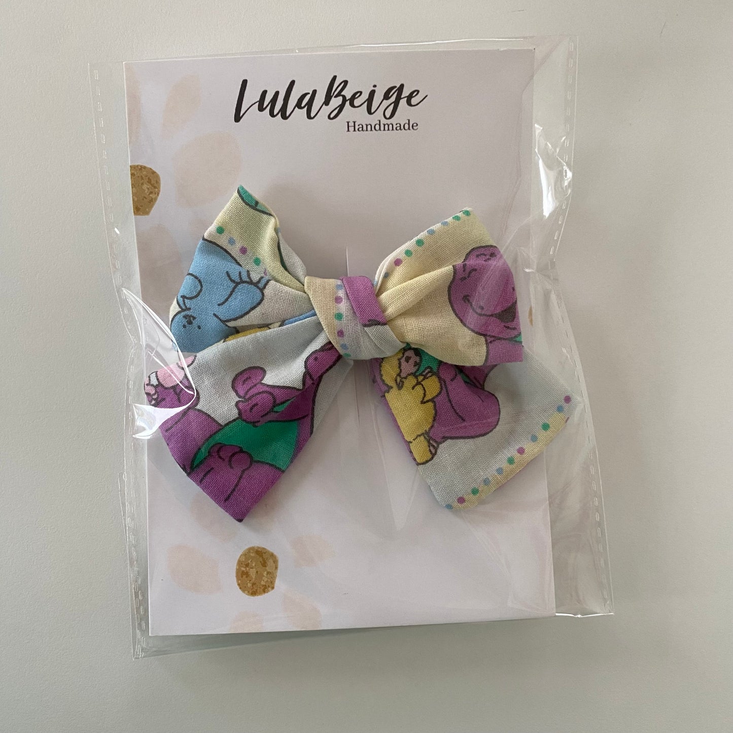 Handmade Lulabeige Barney Bow