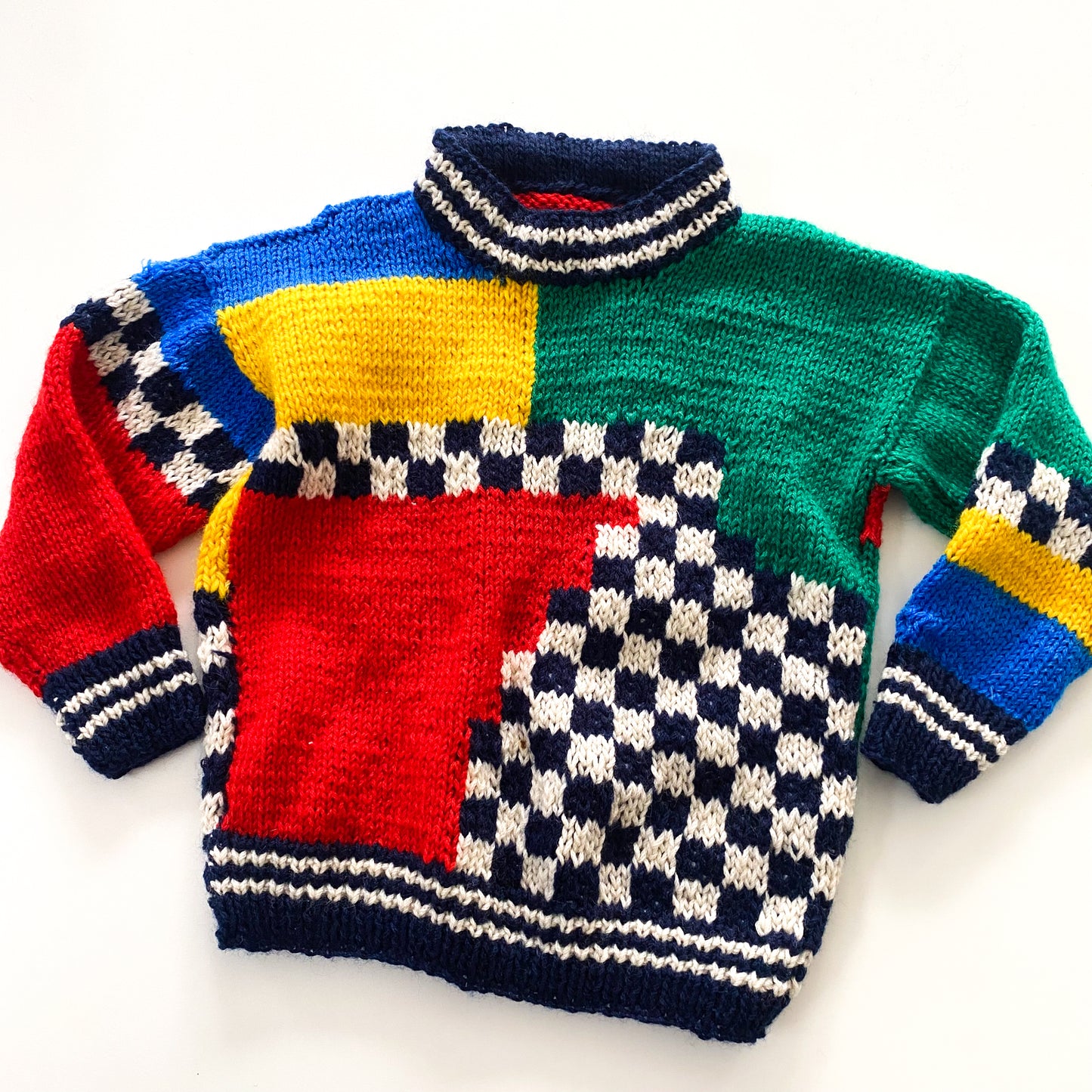 Handmade Knit Jumper - Size 3-4Y