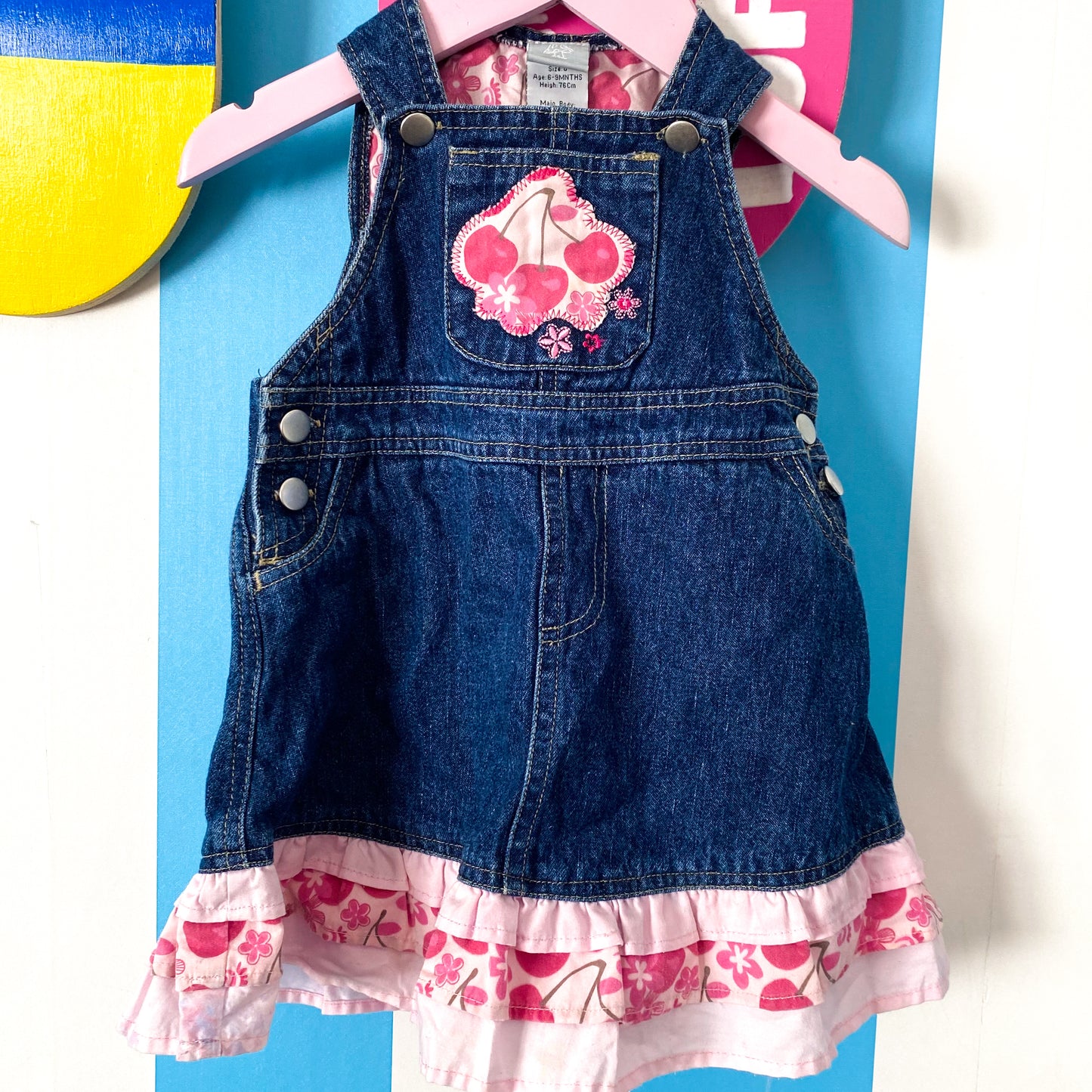 Vintage Denim Dress - Size 6-12M
