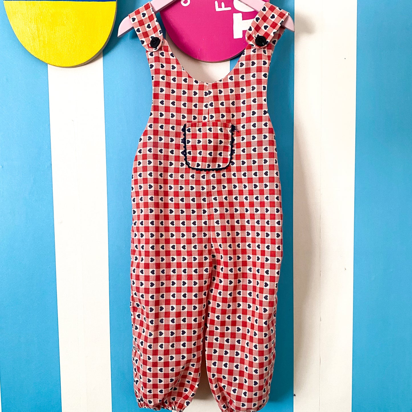 Vintage Handmade Overalls - Size 18M