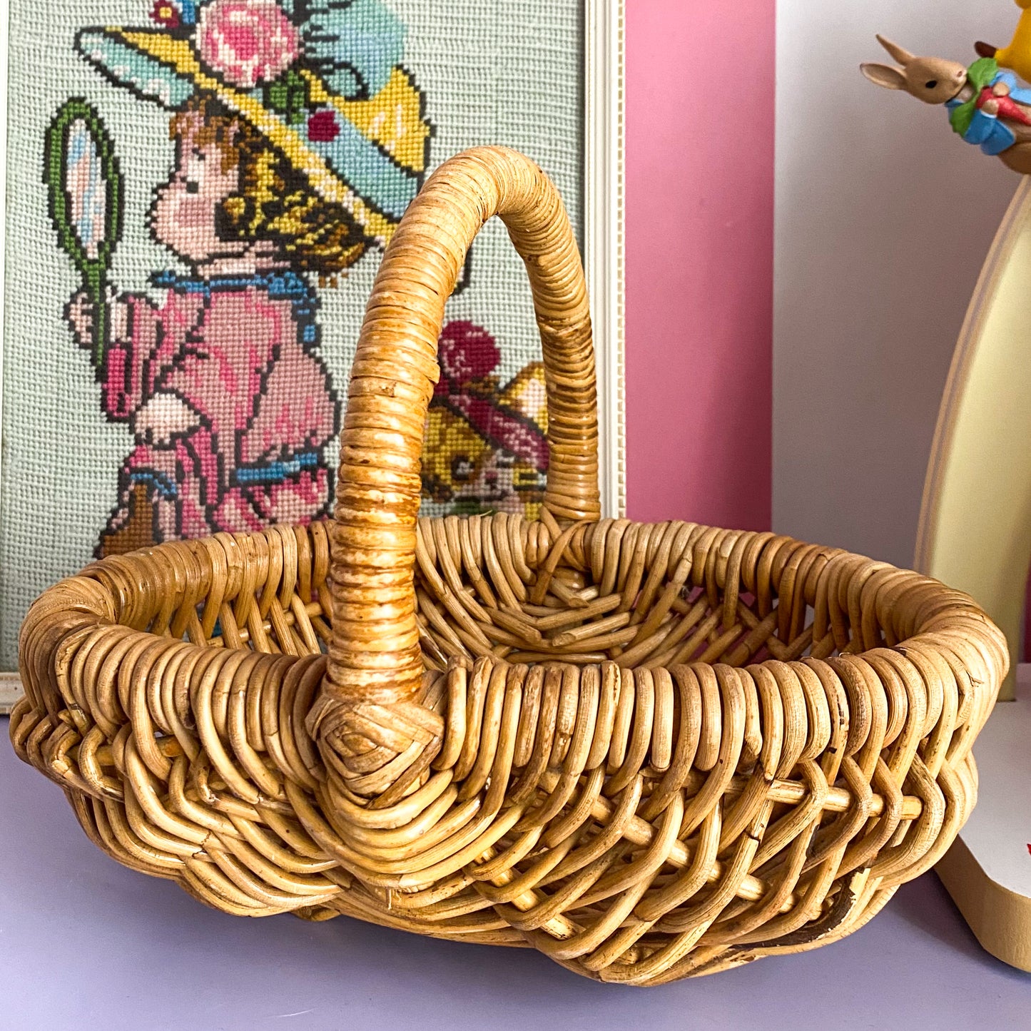Rattan Carry Basket