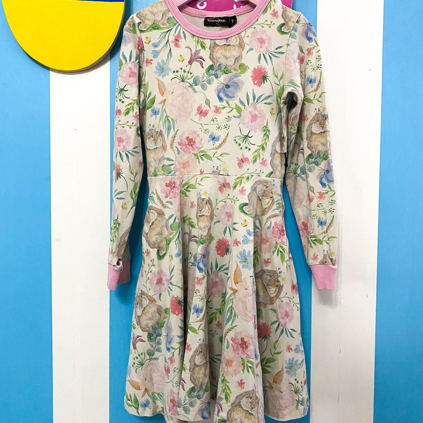 Rock Your Kid Bunny Dress - Size 7 (FLAW)