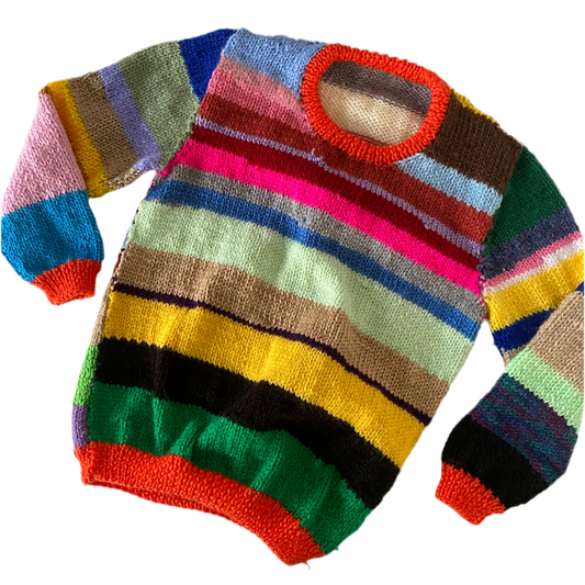 Handmade Knit Jumper - Size 3-5Y